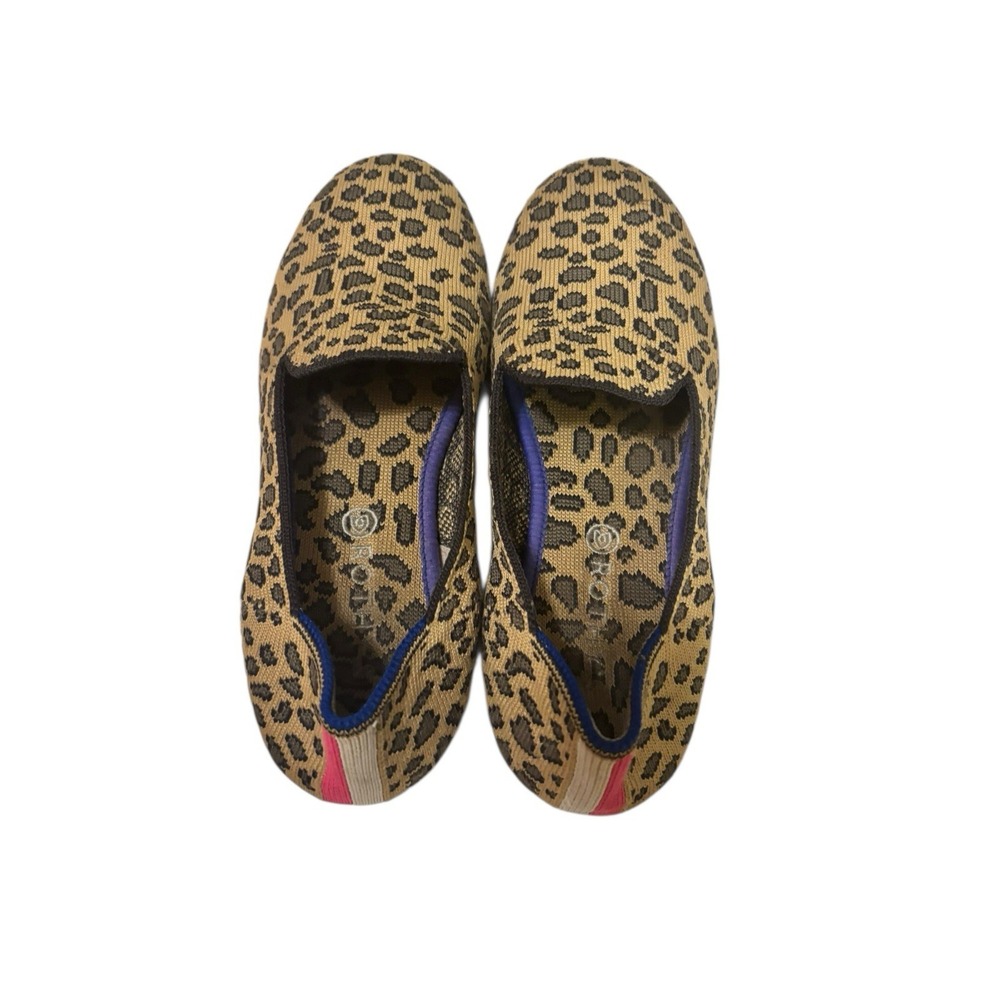 ROTHY'S "The Loafer" Mocha Spot Leopard PrintLoafers kids K2 - Picture 3 of 6